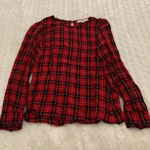 Loft plaid top.